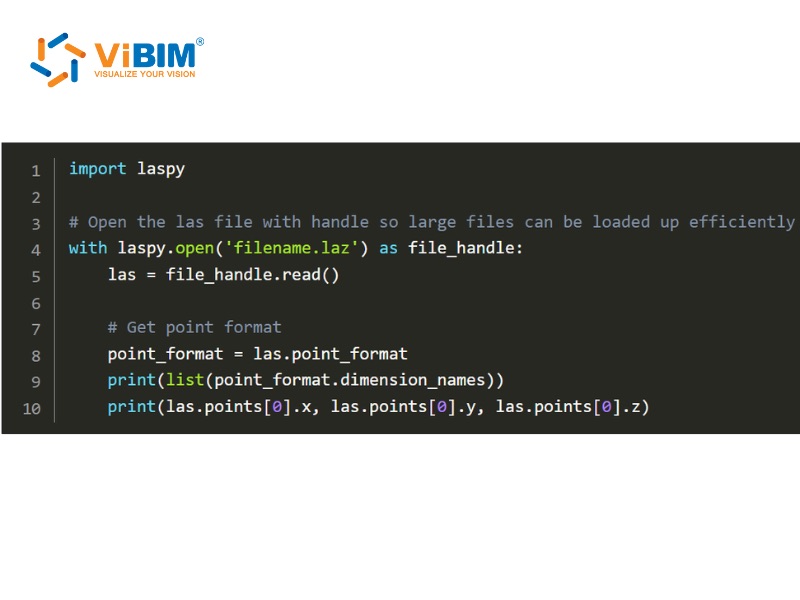 point cloud formats
