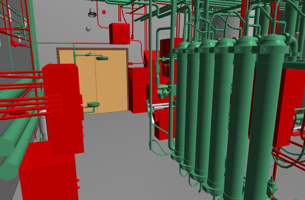 Revit Modeling for a US Factory with Dense MEP Systems