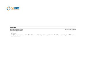 Client email confirming successful work and future ViBIM projects