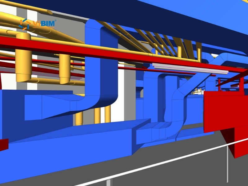 Coordinated MEP BIM model used for Scan to BIM quality control