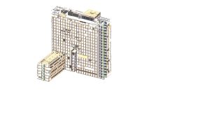 Full Revit model of the landmark office tower complex