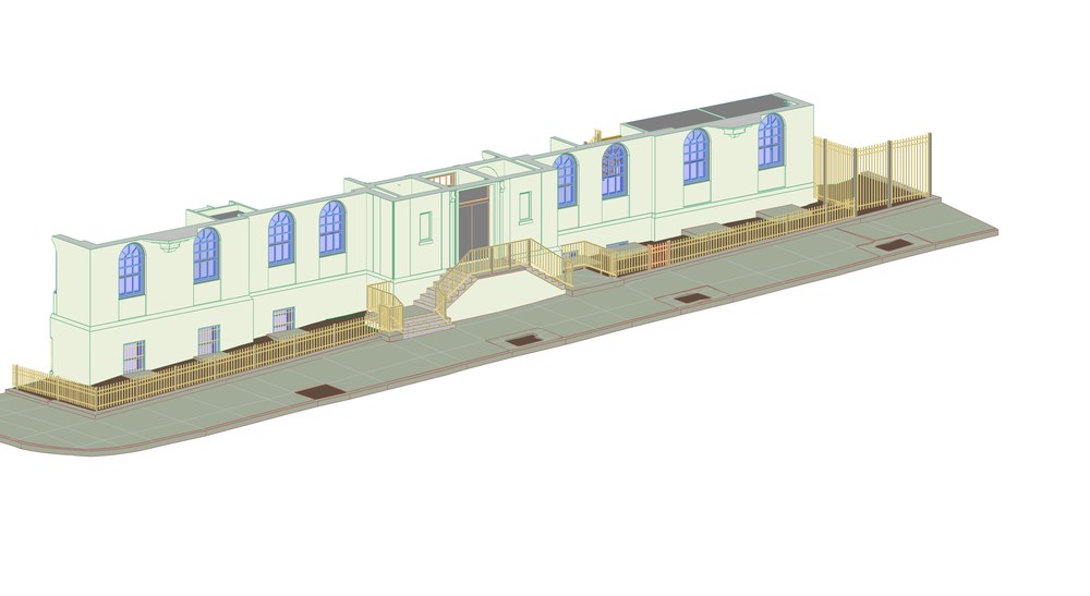 As-built Revit model of the same terrace